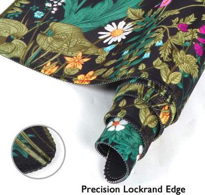 Extended Gaming Mouse Pad (35.4X15.7 In), Large Stable Rubber Base Mousepad with Stitched Edges, Keyboard Mouse Mat Desk Pad for Work, Game, Office, Home - Weeds