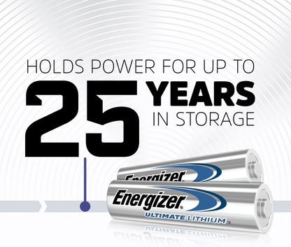 AA Lithium Batteries, World'S Longest Lasting Double a Battery, Ultimate Lithium (8 Battery Count)