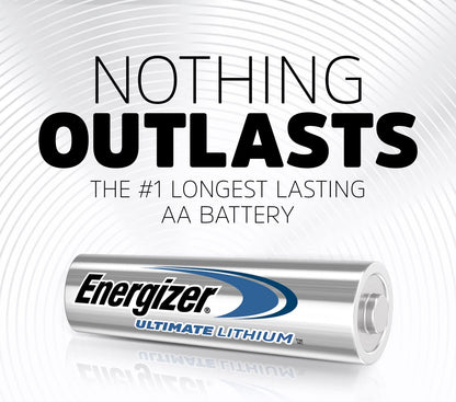 AA Lithium Batteries, World'S Longest Lasting Double a Battery, Ultimate Lithium (8 Battery Count)
